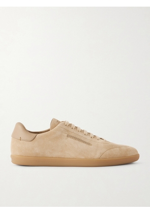 Zegna - 232 Leather-Trimmed Suede Sneakers - Men - Neutrals - UK 7