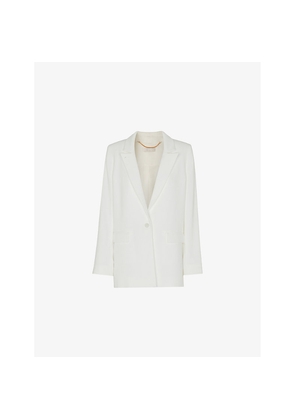 Womens Whistles Andie Single-Breasted Woven Wedding Blazer