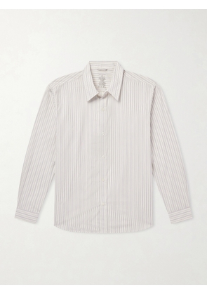 mfpen - Evening Striped Cotton-Poplin Shirt - Men - Neutrals - XS
