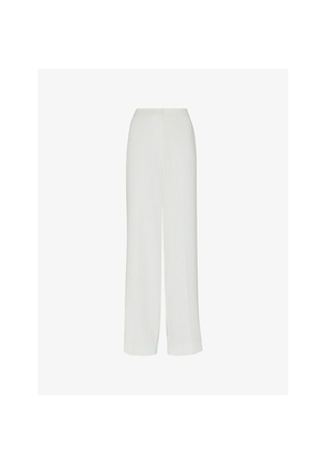 Womens Whistles Andie Straight-Leg High-Rise Woven Wedding Trousers