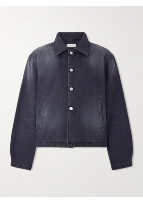 mfpen - Union Cropped Garment-Dyed Organic Denim Jacket - Men - Blue - S