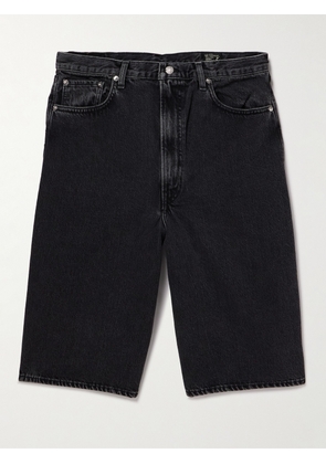 OrSlow - Super Dad's Wide-Leg Denim Shorts - Men - Black - 1