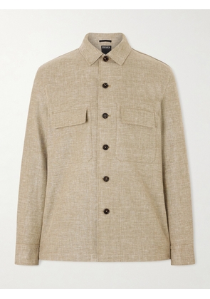 Zegna - Woven Overshirt - Men - Green - S