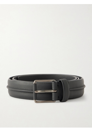 Zegna - 3cm Leather Belt - Men - Black - EU 85