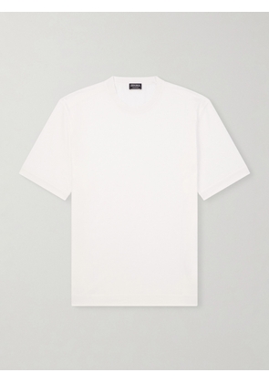 Zegna - Cotton and Silk-Blend Jersey T-Shirt - Men - White - IT 48