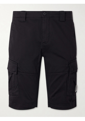 C.P. Company - Straight-Leg Cotton-Blend Cargo Shorts - Men - Black - IT 44