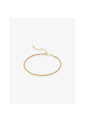 Womens Monica Vinader Rope 18ct Yellow-Gold Vermeil Plated Sterling-Silver Chain Bracelet