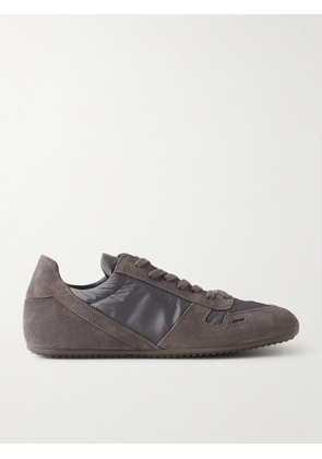 Rick Owens - Minimal Suede and Nylon Sneakers - Men - Brown - EU 40