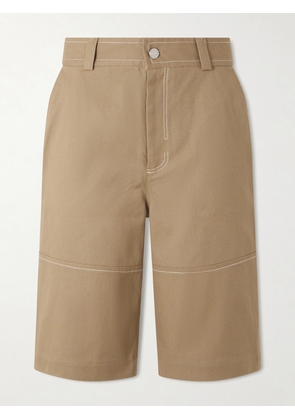 AMI PARIS - Worker Cotton-Canvas Bermuda Shorts - Men - Neutrals - XS