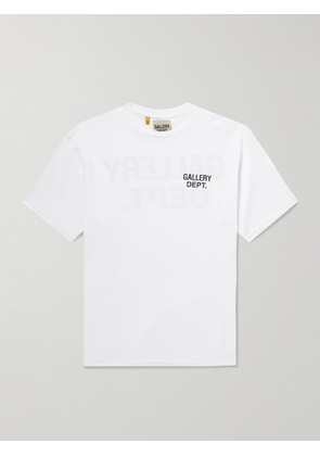 Gallery Dept. - Dusty Glittered Logo-Print Cotton-Jersey T-Shirt - Men - White - XS