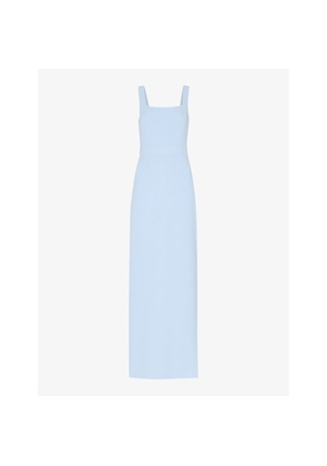 Womens Whistles Mila Square-Neck Stretch-Woven Maxi Dress