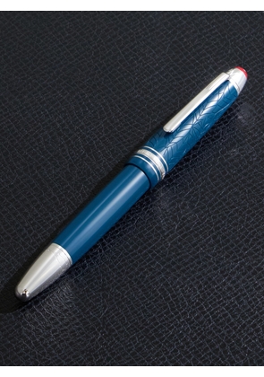 Montblanc - Meisterstück Romeo & Juliet LeGrand Platinum-Plated and Resin Ballpoint Pen - Men - Blue