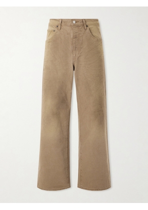 ssstein - Straight-Leg Distressed Cotton Trousers - Men - Neutrals - XS