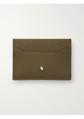 Montblanc - Sartorial Cross-Grain Leather Cardholder - Men - Green