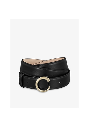 Womens Panthère De Cartier Small Buckled Leather Belt