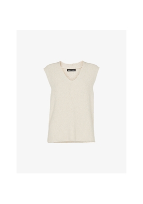 Womens Whistles V-Neck Relaxed-Fit Cotton-Blend Tank