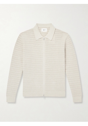 NN07 - Gustav Organic Cotton Zip-Up Cardigan - Men - Neutrals - S