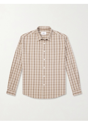 NN07 - Deon 50035 Checked Organic Cotton-Poplin Shirt - Men - Neutrals - S