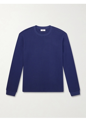 NN07 - Jett 30035 Waffle-Knit Organic Cotton Sweater - Men - Blue - S