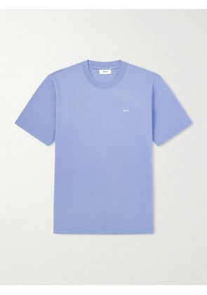 NN07 - Logo-Embroidered Pima Cotton-Jersey T-Shirt - Men - Blue - S