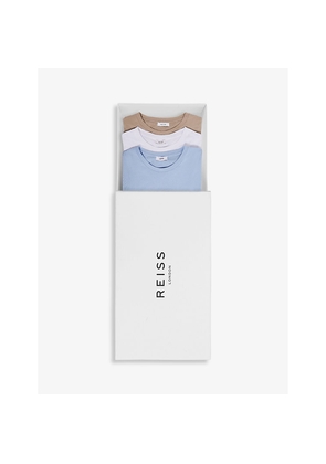 Mens Reiss Bless Pack-Of-Three Cotton T-Shirts
