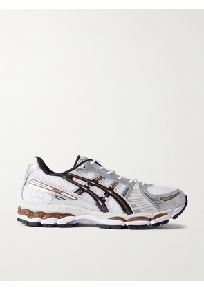 Asics - GEL-KAYANO® 12.1 Rubber-Trimmed Mesh Sneakers - Men - White - UK 6