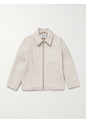 AGOLDE - Chadwick Full-Grain Leather Jacket - Men - Neutrals - S