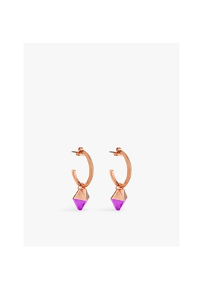 Womens La Maison Couture The Rock Hound Hotrocks Alchemy 18ct Yellow Gold Vermeil Plated Sterling-Silver Hoop Earrings