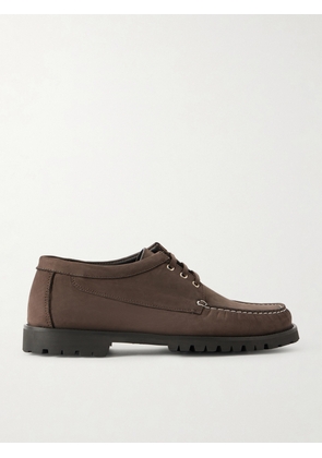 MORJAS - The Camp Nubuck Boat Shoes - Men - Brown - EU 41