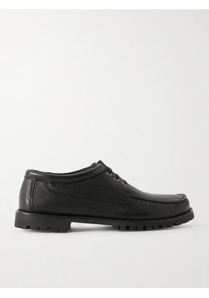 MORJAS - The Camp Moc Full-Grain Deerskin Boat Shoes - Men - Black - EU 41