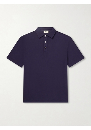 Altea - Greg Cotton-Blend Piqué Polo Shirt - Men - Blue - S