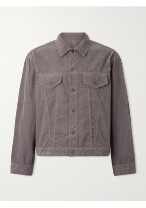 Kaptain Sunshine - T-3 Cropped Cotton-Corduroy Jacket - Men - Gray - 2