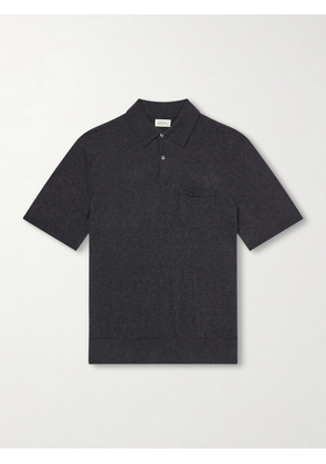 Hartford - Cotton and Cashmere-Blend Polo Shirt - Men - Gray - S