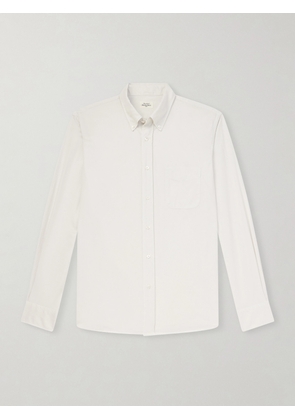 Hartford - Pitt Button-Down Collar TENCEL™ Lyocell, Cotton and Linen-Blend Shirt - Men - Neutrals - S