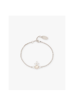 Womens Vivienne Westwood Jewellery Feodora Brass and Cubic Zirconia Bracelet