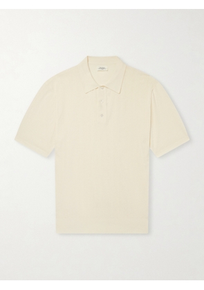 Hartford - Pointelle-Knit Cotton Polo Shirt - Men - Neutrals - S