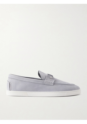 Christian Louboutin - Chambeliboat Full-Grain Leather Loafers - Men - Gray - EU 40