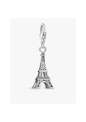 Womens Thomas Sabo Eiffel Tower Star 925 Sterling-Silver and Zirconia Pendant Charm