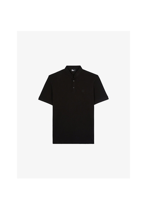 Mens The Kooples Logo-Embroidered Short-Sleeve Cotton-Pique Polo Shirt