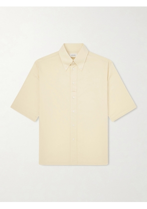LEMAIRE - Button-Down Collar Cotton-Muslin Shirt - Men - Yellow - IT 44
