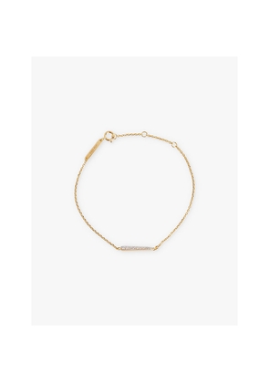 Womens PDPAOLA Olga 18ct Yellow Gold-Plated Sterling-Silver and Cubic Zirconia Bracelet