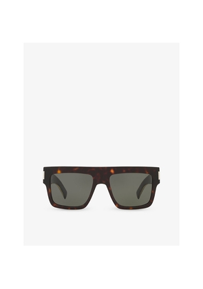 Saint Laurent Sl628 Square-Frame Acetate Sunglasses