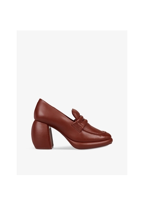 Womens Martine Rose x Clarks Leather Heeled Loafers
