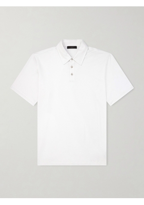 Slowear - Cotton and Silk-Blend Jersey Polo Shirt - Men - White - IT 46