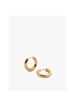 Womens Monica Vinader Essential Click Small 18ct Gold-Plated Vermeil Sterling-Silver Hoop Earrings