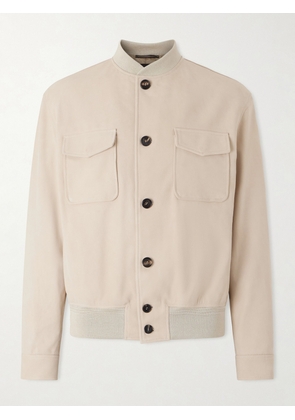 Slowear - Suede Bomber Jacket - Men - Neutrals - IT 46