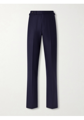 Dunhill - Tapered Wool Trousers - Men - Blue - IT 46