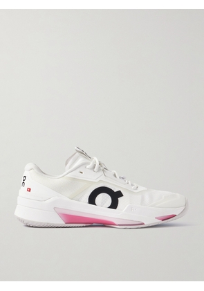 ON - Roger Federer THE ROGER Pro Fire Rubber-Trimmed Mesh Tennis Sneakers - Men - White - US Men's 7