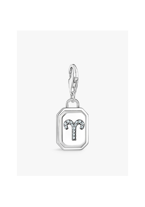 Womens Thomas Sabo Aries Sterling-Silver and Cubic Zirconia Charm