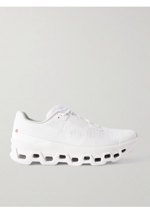 ON - Cloudmonster Void Rubber-Trimmed Mesh Running Sneakers - Men - White - US Men's 7